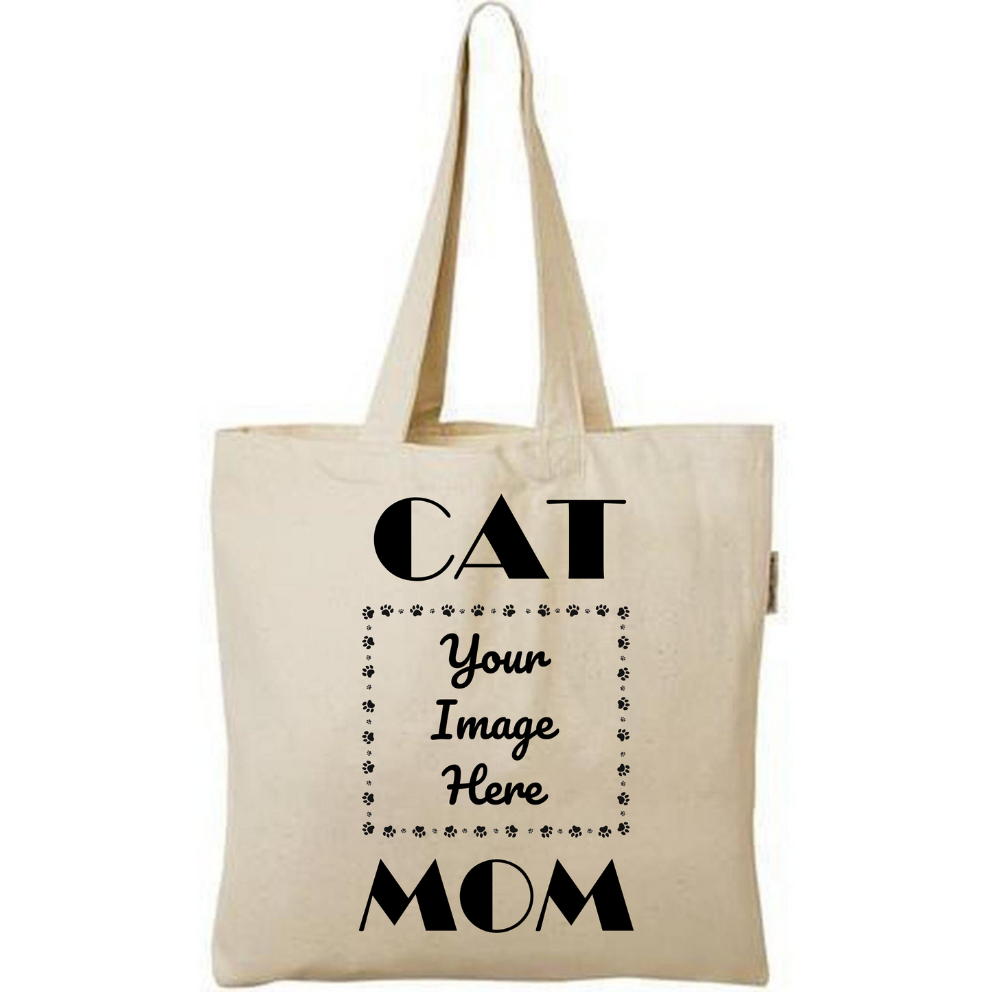 Custom Cat Mom Tote Bag