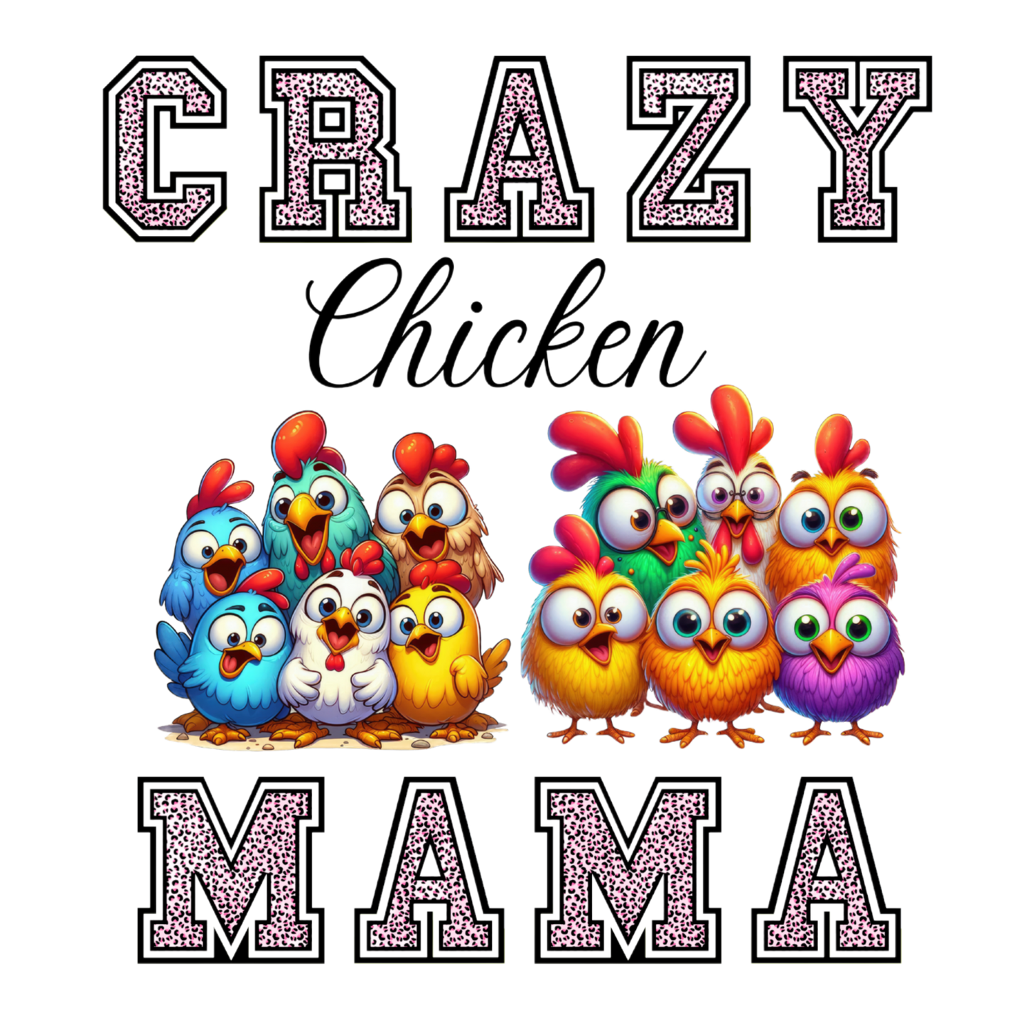 Crazy Chicken MAMA Tote Bag