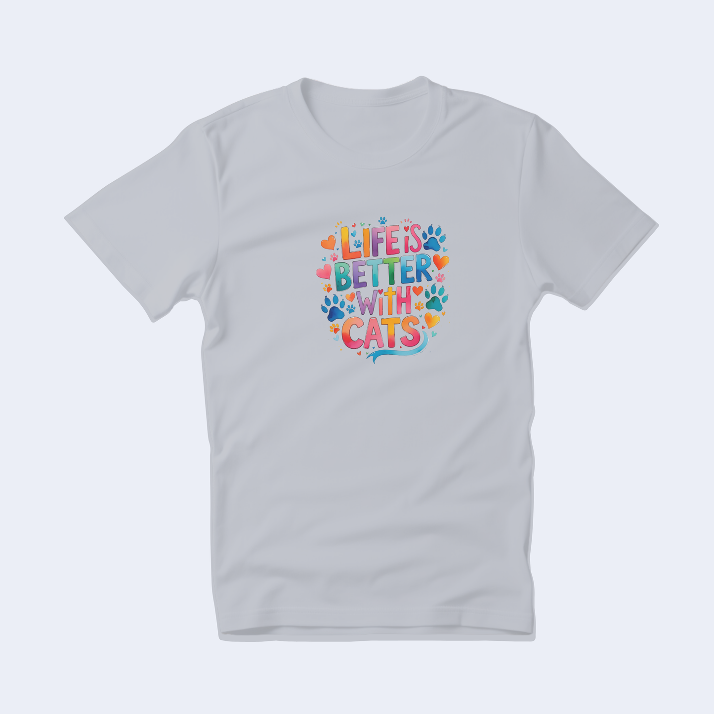 Life is Better with Cats Short Sleeve T