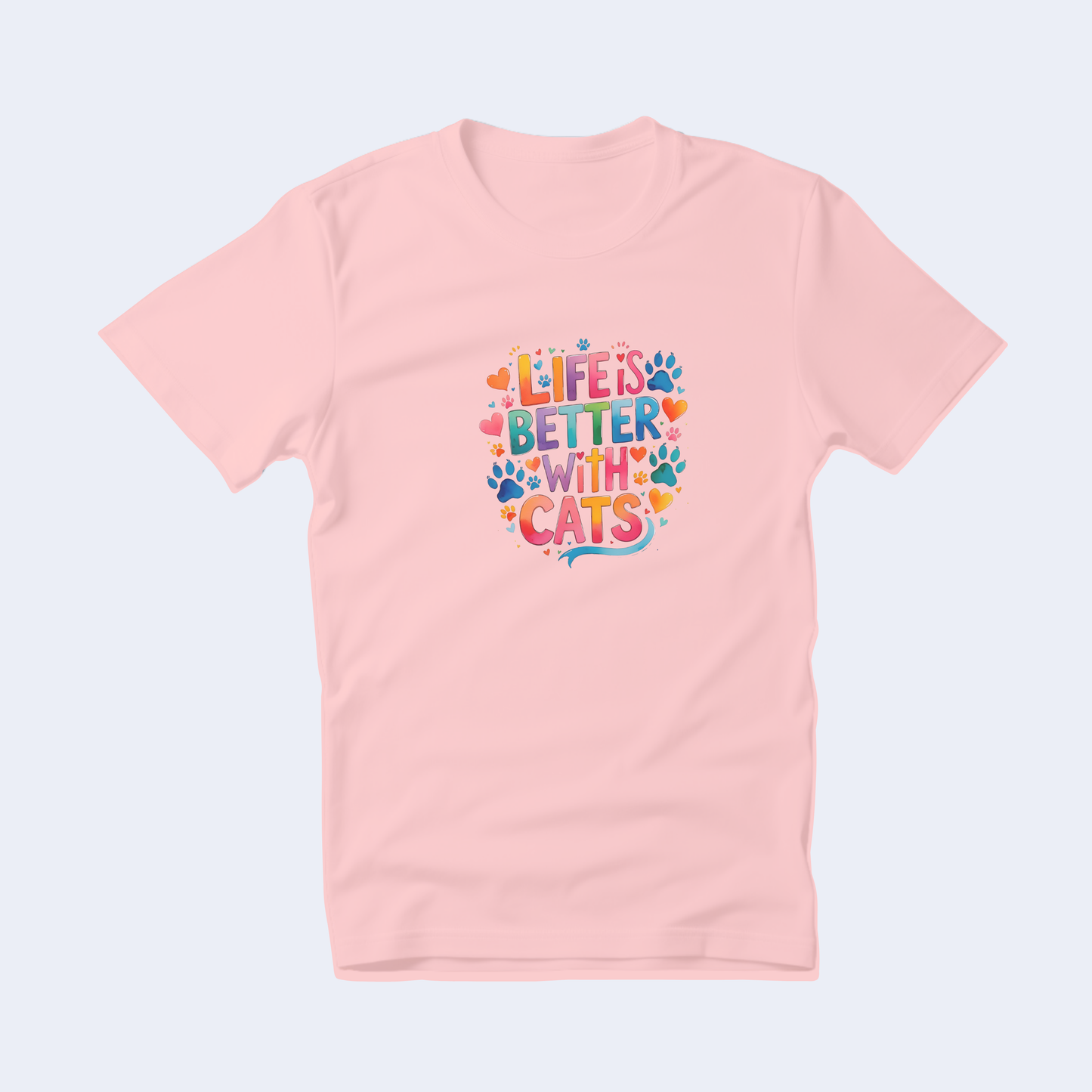 Life is Better with Cats Short Sleeve T