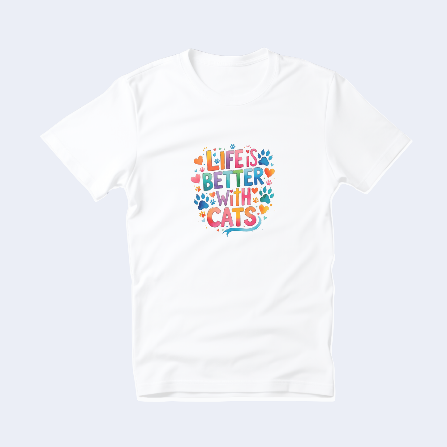 Life is Better with Cats Short Sleeve T