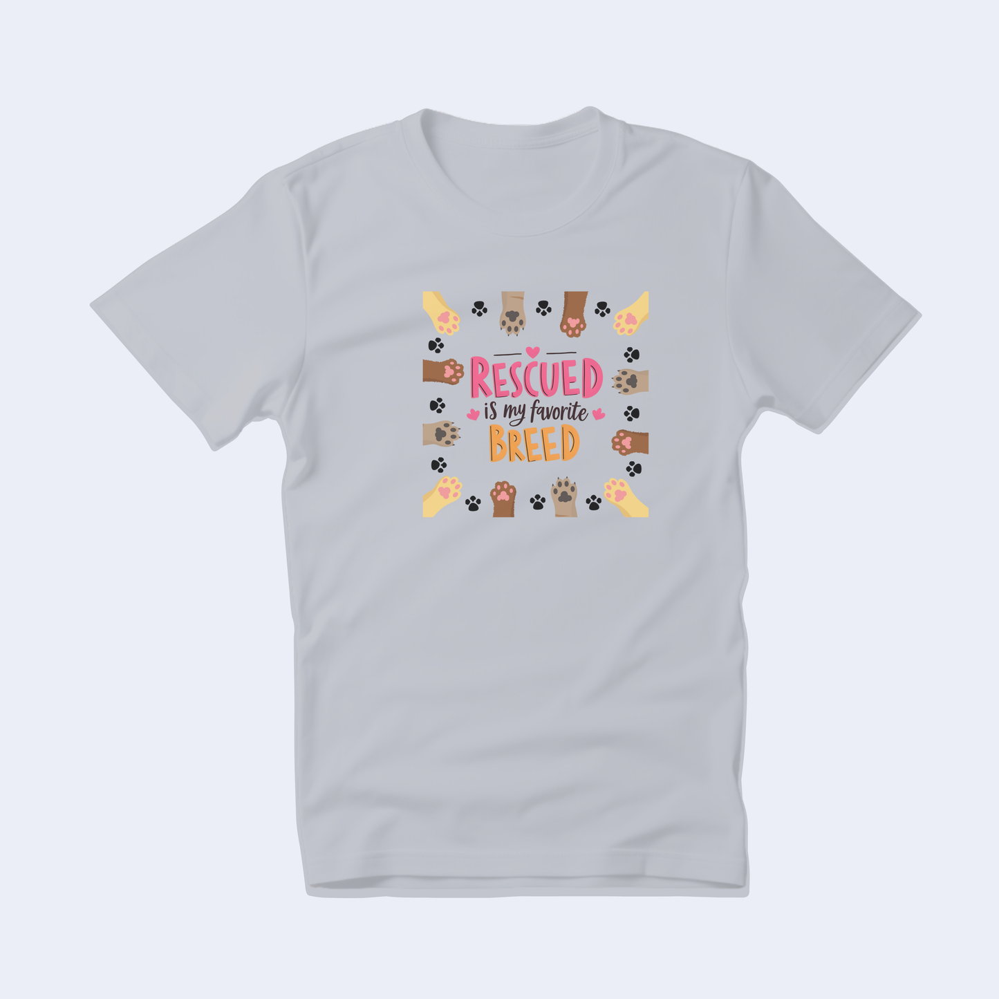 Rescued is my Favorite Breed Short Sleeve T