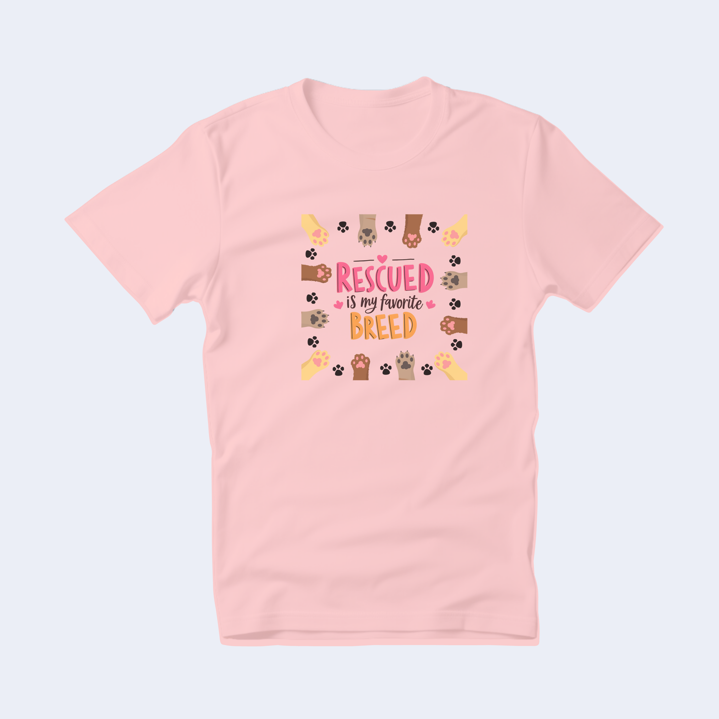 Rescued is my Favorite Breed Short Sleeve T