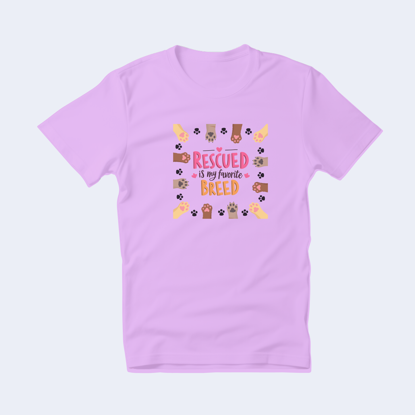Rescued is my Favorite Breed Short Sleeve T