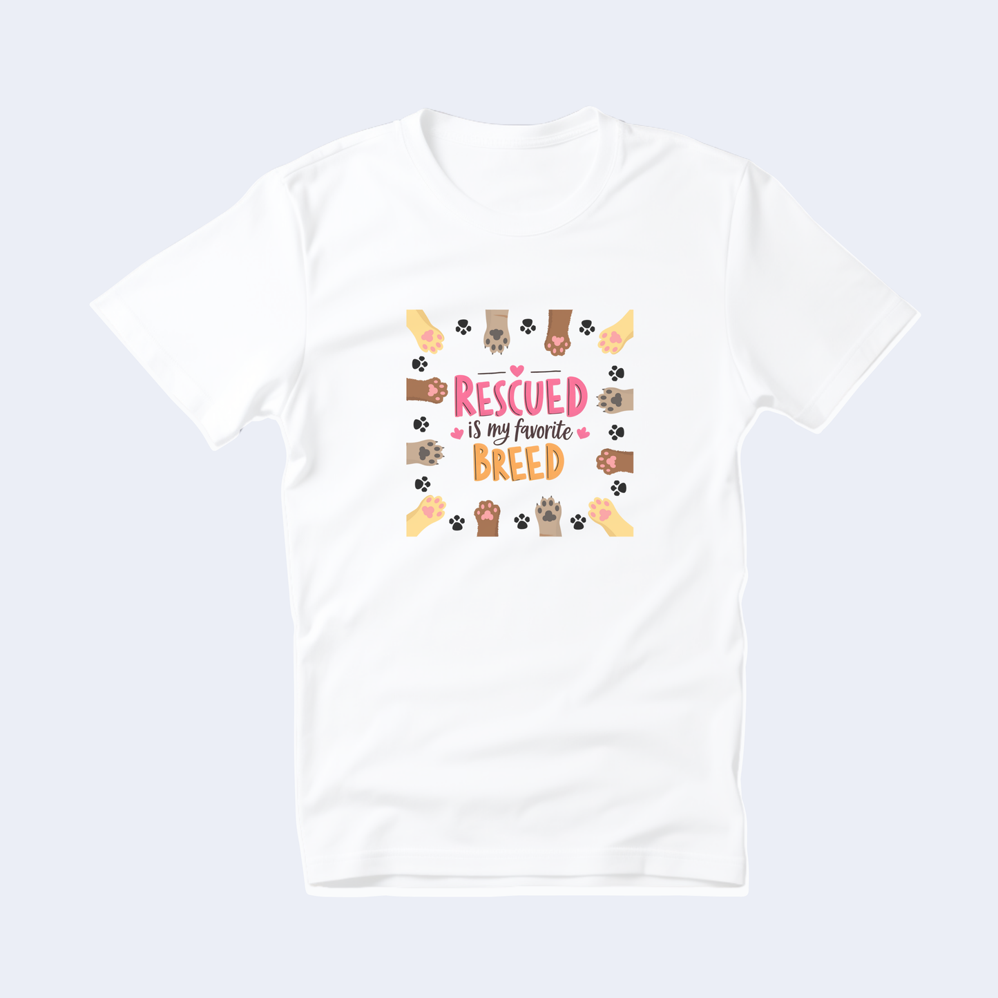 Rescued is my Favorite Breed Short Sleeve T
