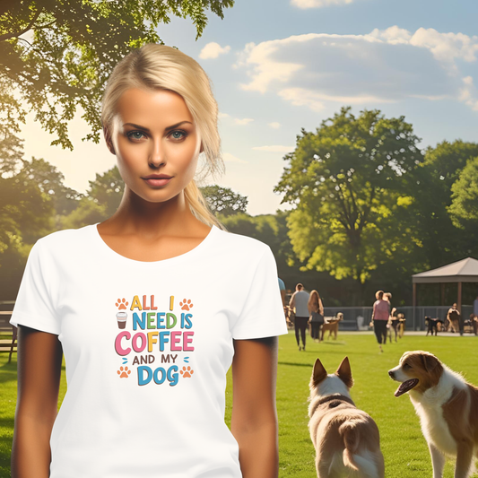 All I Need is Coffee and My Dog Short Sleeve T