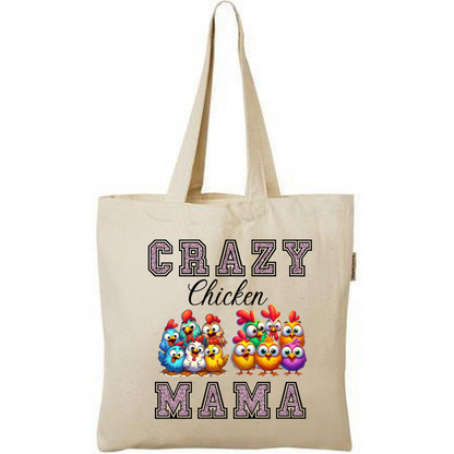 Crazy Chicken MAMA Tote Bag