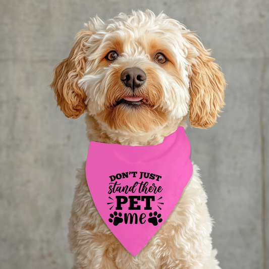 Don't Just Stand There Pet Bandana