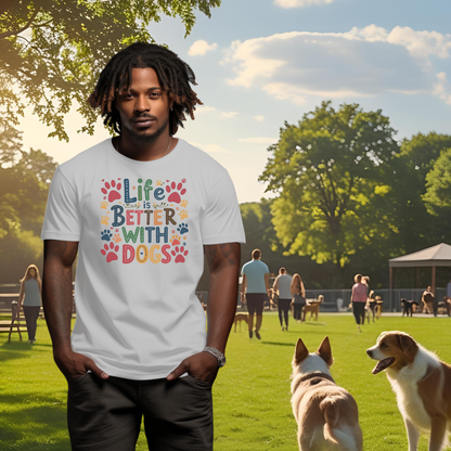 Life is Better with Dogs Short Sleeve T