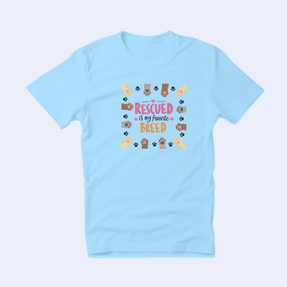 Rescued is my Favorite Breed Short Sleeve T