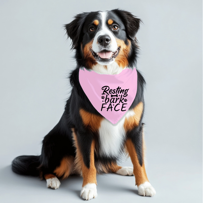 Resting Barkface Dog Bandana